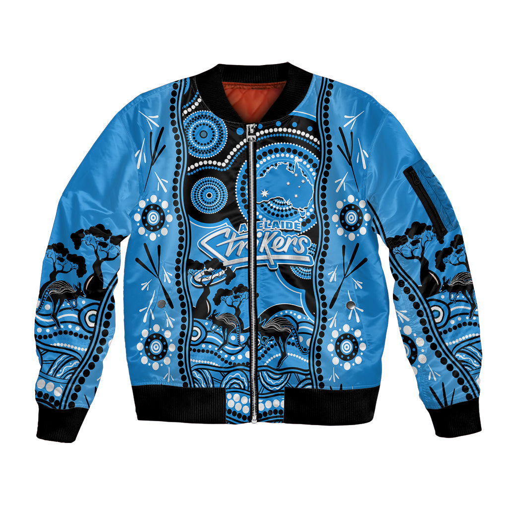 adelaide-strikers-cricket-sleeve-zip-bomber-jacket-happy-australia-day-aboriginal-art