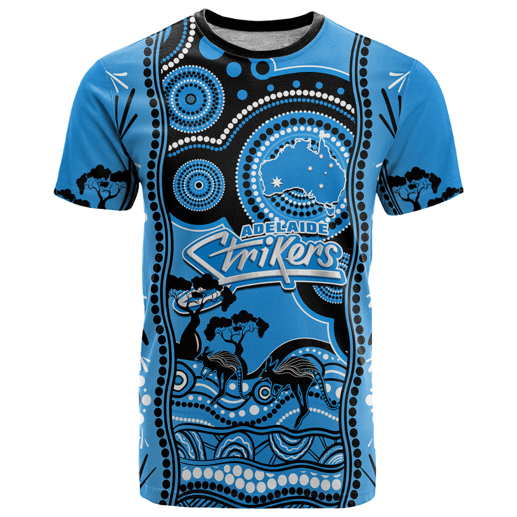 Adelaide Strikers Cricket T Shirt Happy Australia Day Aboriginal Art - Vibe Hoodie Shop