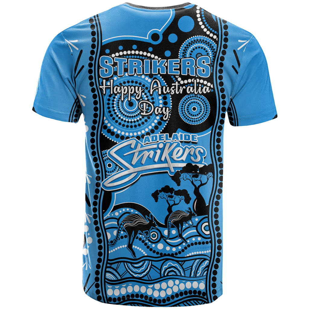 Adelaide Strikers Cricket T Shirt Happy Australia Day Aboriginal Art - Vibe Hoodie Shop