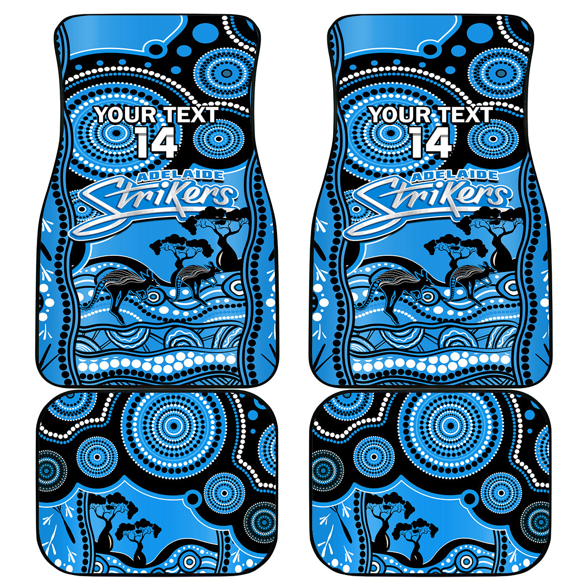 custom-adelaide-strikers-cricket-car-mats-happy-australia-day-aboriginal-art