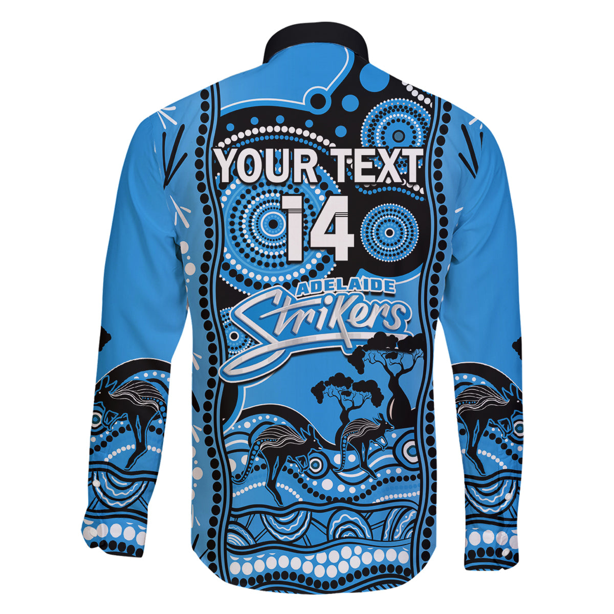 custom-adelaide-strikers-cricket-family-matching-long-sleeve-bodycon-dress-and-hawaiian-shirt-happy-australia-day-aboriginal-art