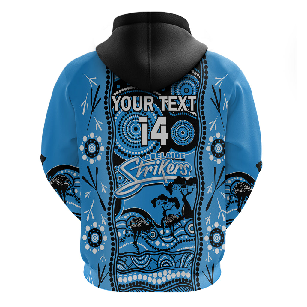 Custom Adelaide Strikers Cricket Hoodie Happy Australia Day Aboriginal Art - Vibe Hoodie Shop