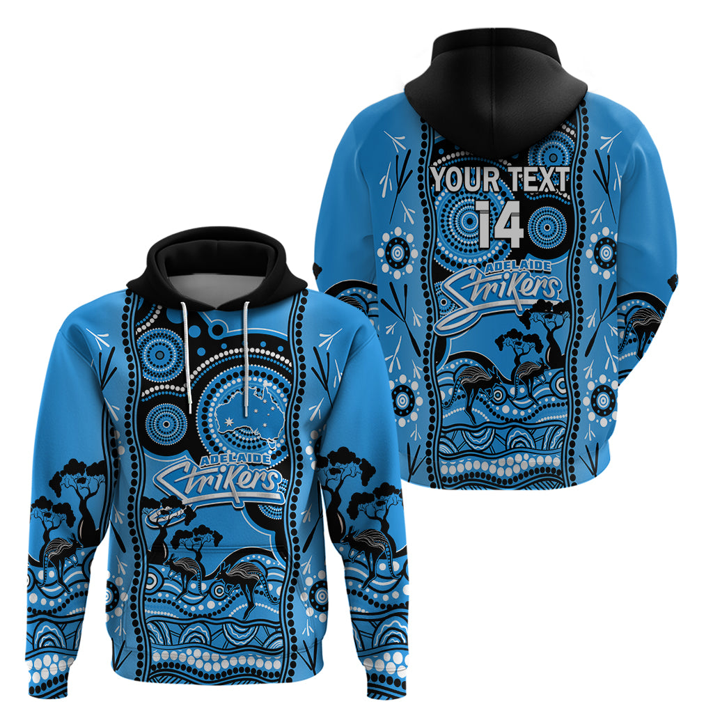 Custom Adelaide Strikers Cricket Hoodie Happy Australia Day Aboriginal Art - Vibe Hoodie Shop