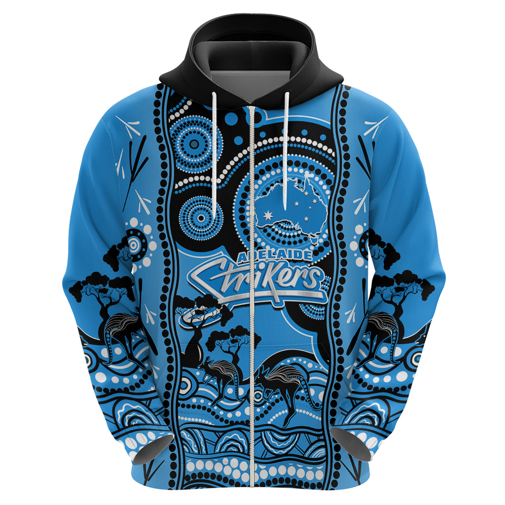 Custom Adelaide Strikers Cricket Hoodie Happy Australia Day Aboriginal Art - Vibe Hoodie Shop