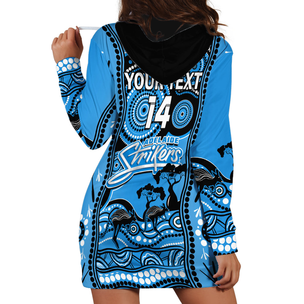 Custom Adelaide Strikers Cricket Hoodie Dress Happy Australia Day Aboriginal Art - Vibe Hoodie Shop