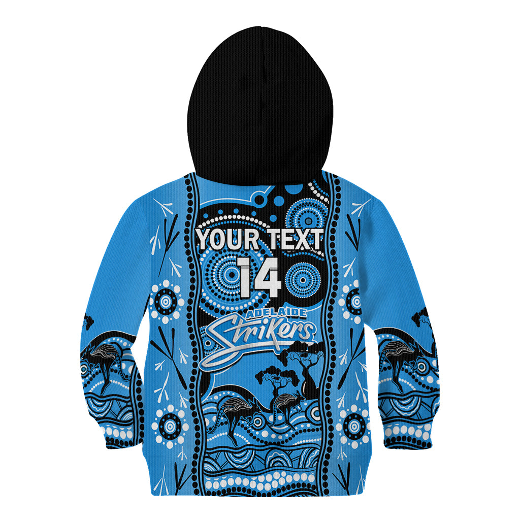 Custom Adelaide Strikers Cricket Kid Hoodie Happy Australia Day Aboriginal Art - Vibe Hoodie Shop