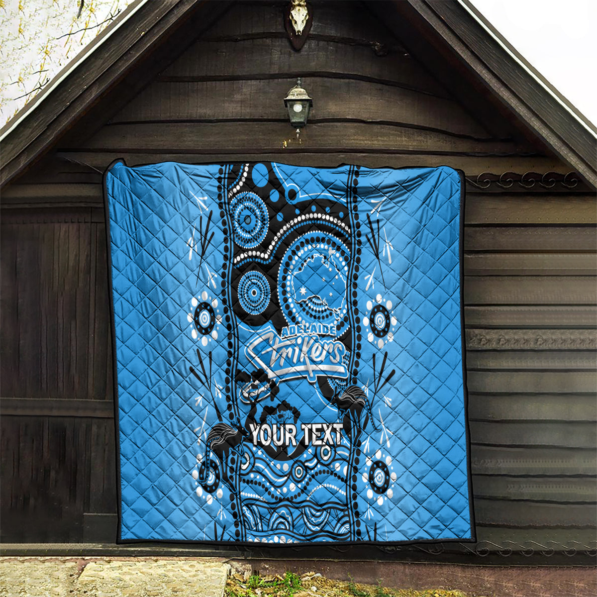 Custom Adelaide Strikers Cricket Quilt Happy Australia Day Aboriginal Art - Vibe Hoodie Shop