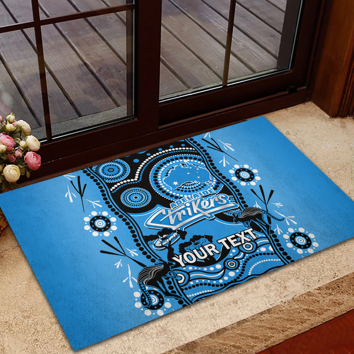 custom-adelaide-strikers-cricket-rubber-doormat-happy-australia-day-aboriginal-art