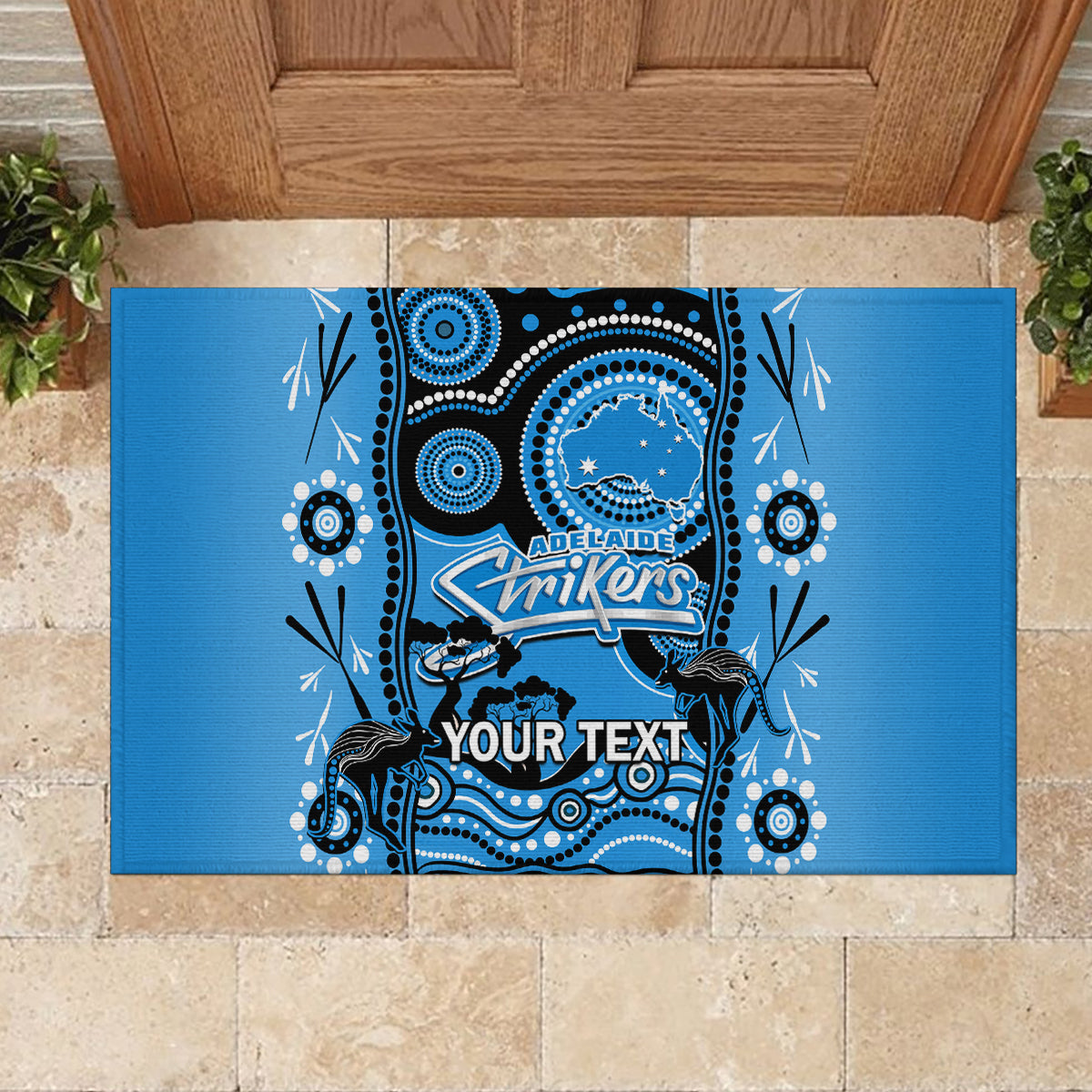 custom-adelaide-strikers-cricket-rubber-doormat-happy-australia-day-aboriginal-art