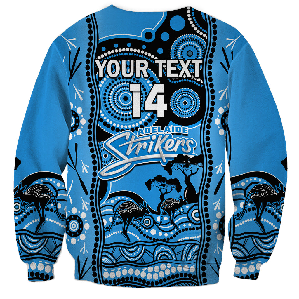 Custom Adelaide Strikers Cricket Sweatshirt Happy Australia Day Aboriginal Art - Vibe Hoodie Shop