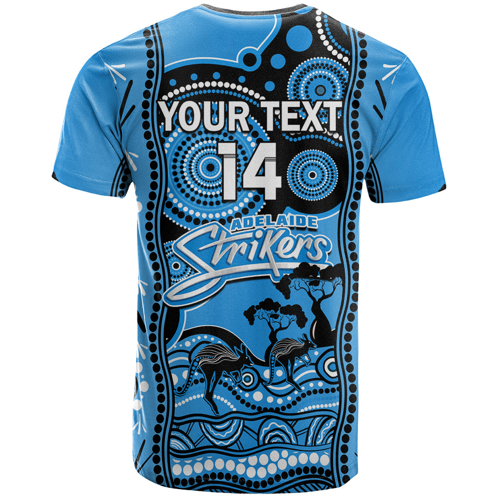 Custom Adelaide Strikers Cricket T Shirt Happy Australia Day Aboriginal Art - Vibe Hoodie Shop