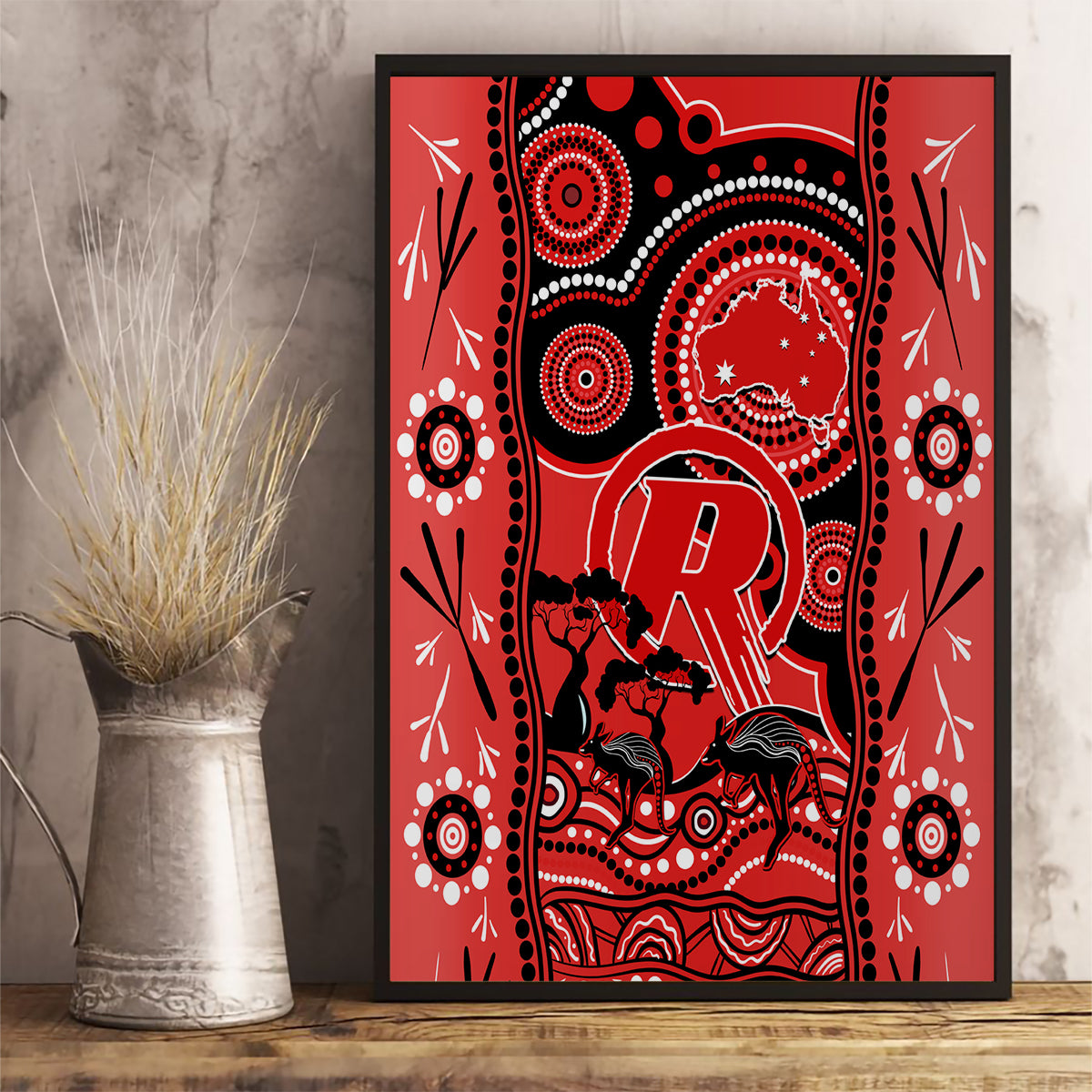 melbourne-renegades-cricket-canvas-wall-art-happy-australia-day-aboriginal-art