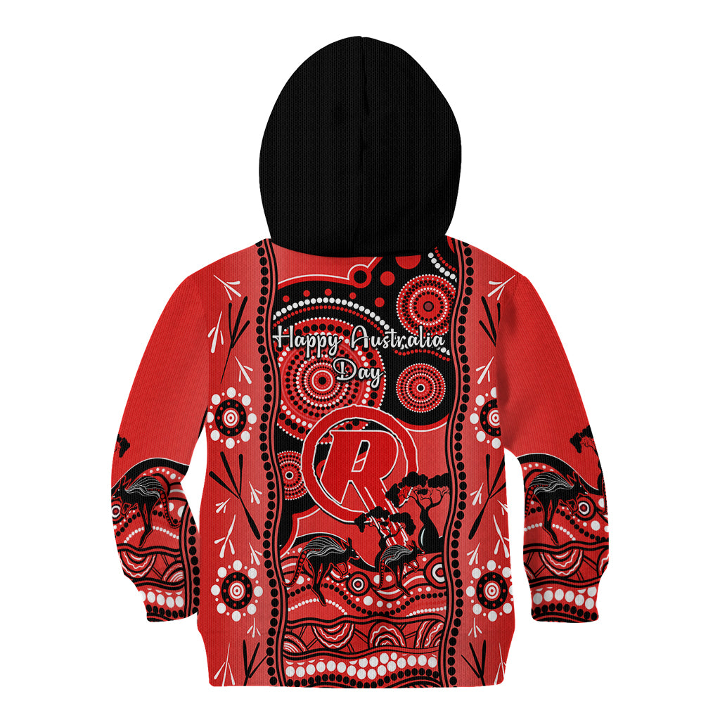 Melbourne Renegades Cricket Kid Hoodie Happy Australia Day Aboriginal Art - Vibe Hoodie Shop