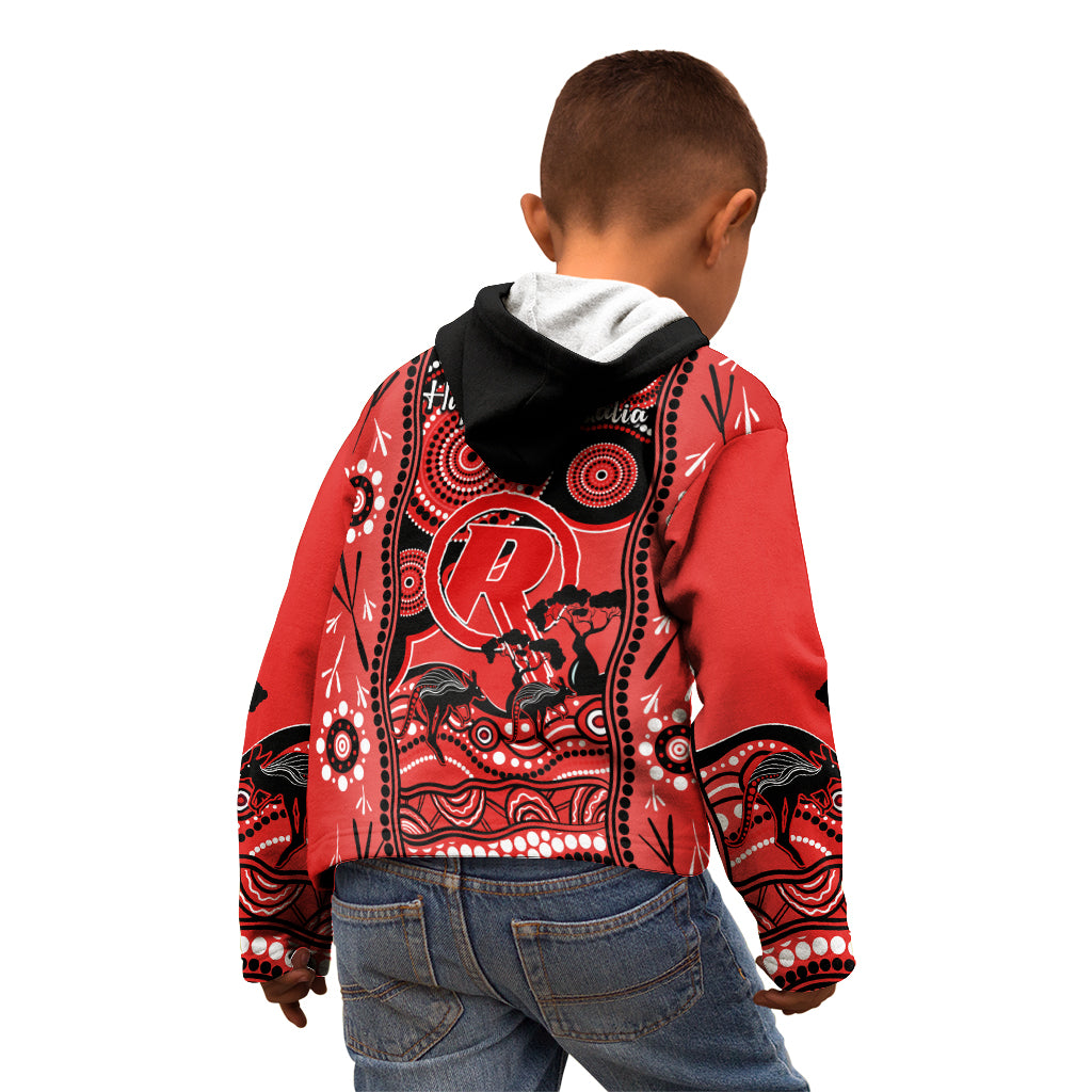 Melbourne Renegades Cricket Kid Hoodie Happy Australia Day Aboriginal Art - Vibe Hoodie Shop