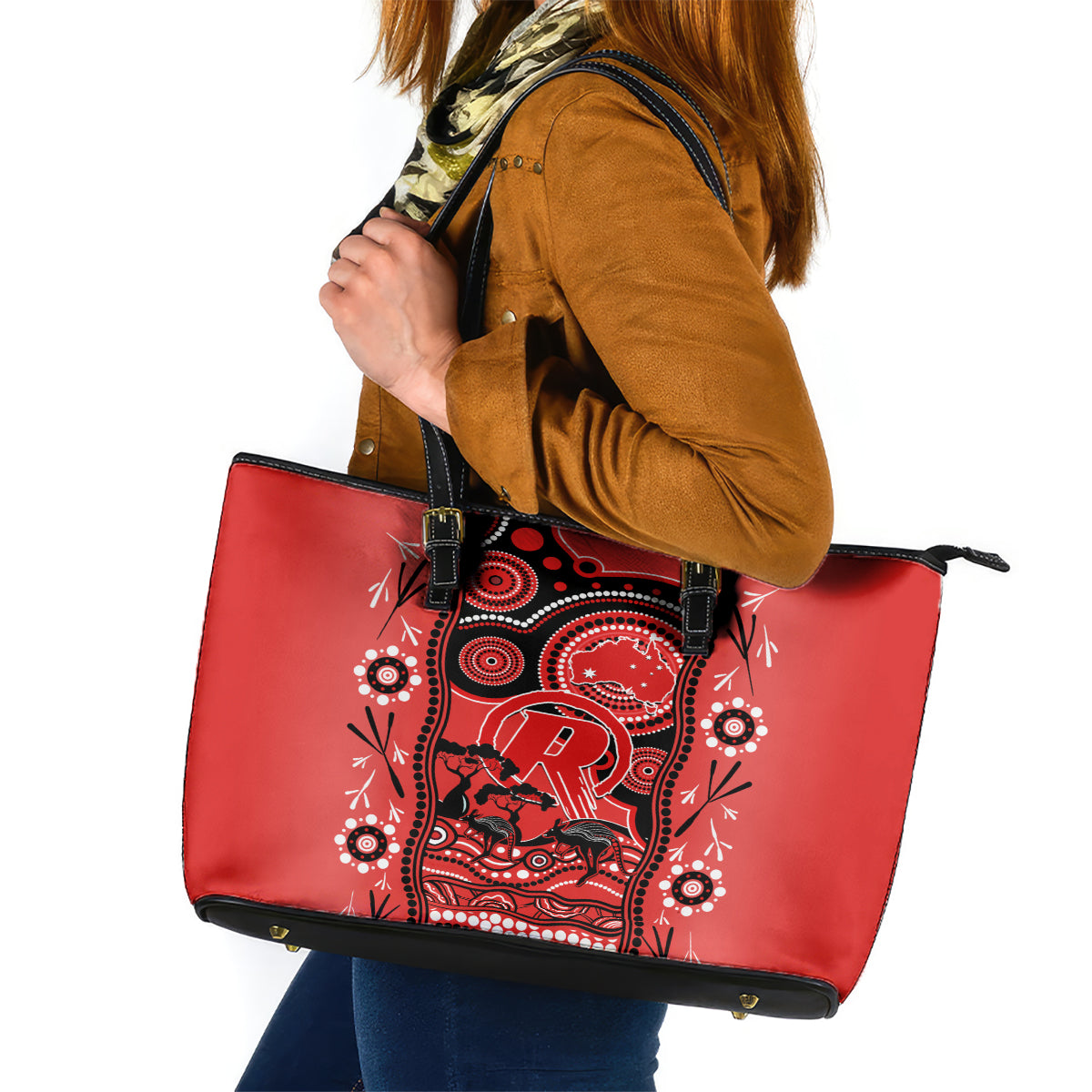 melbourne-renegades-cricket-leather-tote-bag-happy-australia-day-aboriginal-art