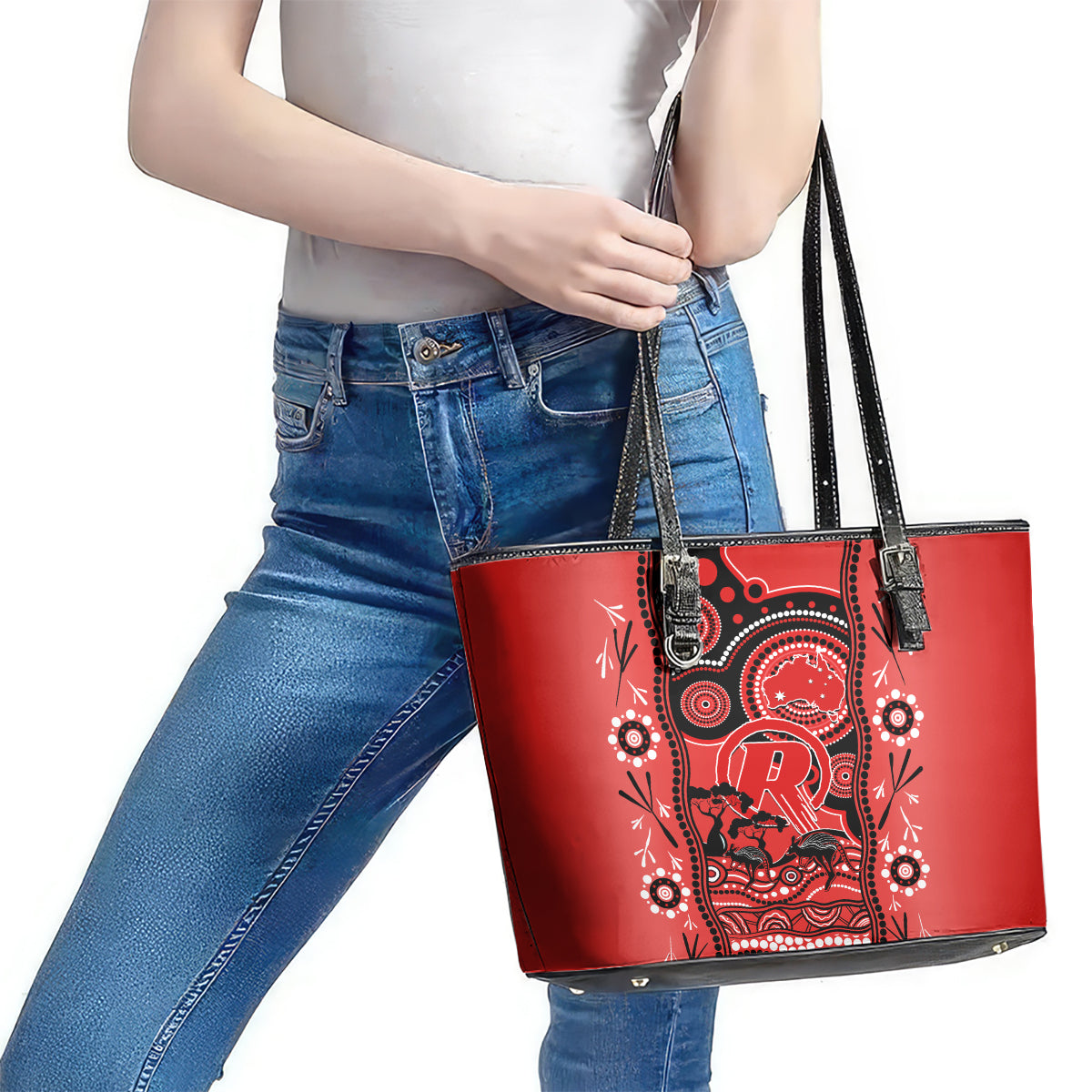 melbourne-renegades-cricket-leather-tote-bag-happy-australia-day-aboriginal-art