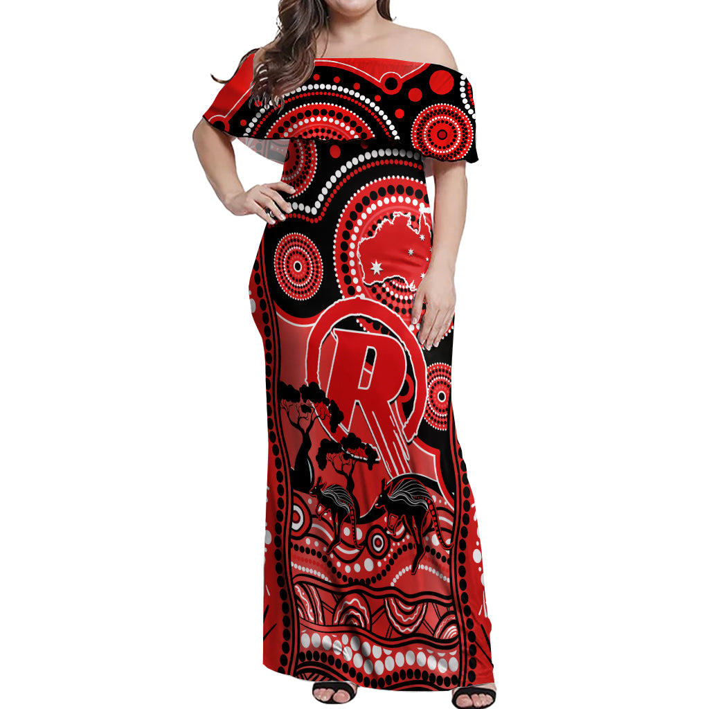 melbourne-renegades-cricket-off-shoulder-maxi-dress-happy-australia-day-aboriginal-art