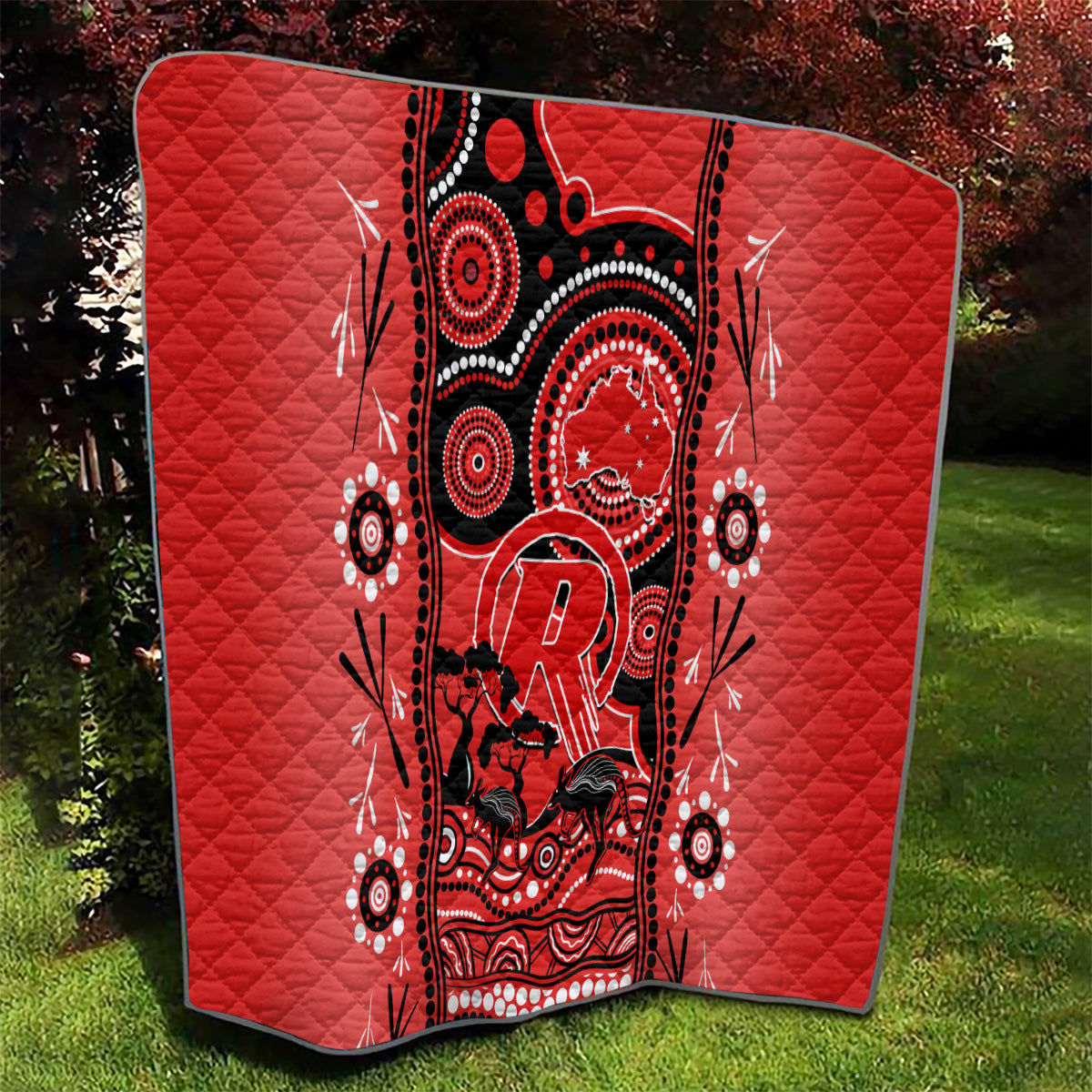 Melbourne Renegades Cricket Quilt Happy Australia Day Aboriginal Art - Vibe Hoodie Shop