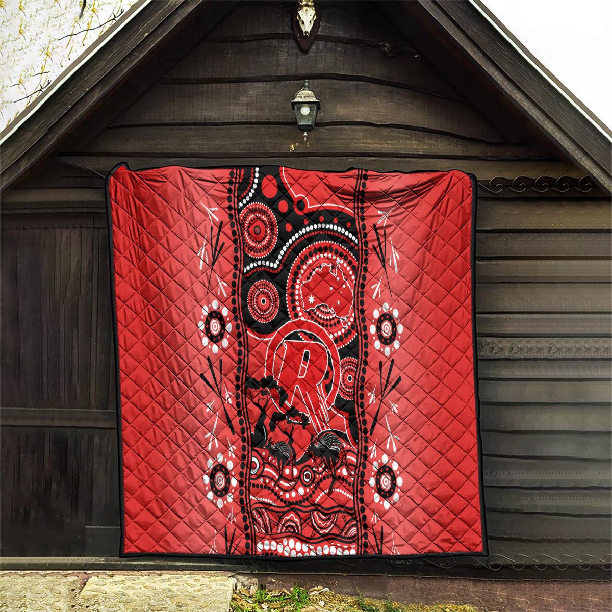 Melbourne Renegades Cricket Quilt Happy Australia Day Aboriginal Art - Vibe Hoodie Shop