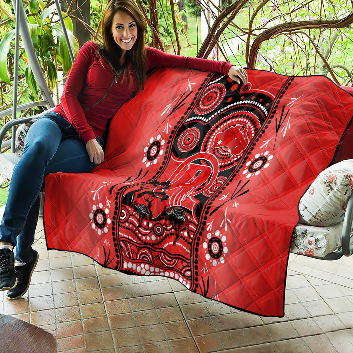 Melbourne Renegades Cricket Quilt Happy Australia Day Aboriginal Art - Vibe Hoodie Shop