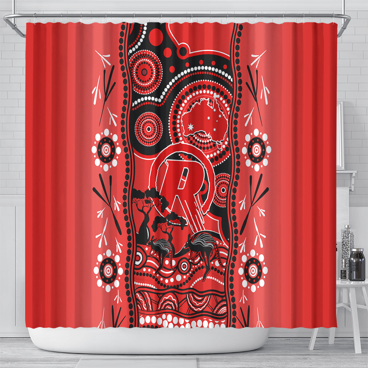 melbourne-renegades-cricket-shower-curtain-happy-australia-day-aboriginal-art