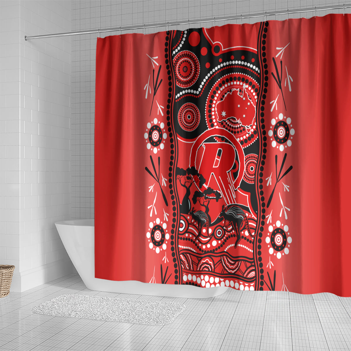 melbourne-renegades-cricket-shower-curtain-happy-australia-day-aboriginal-art