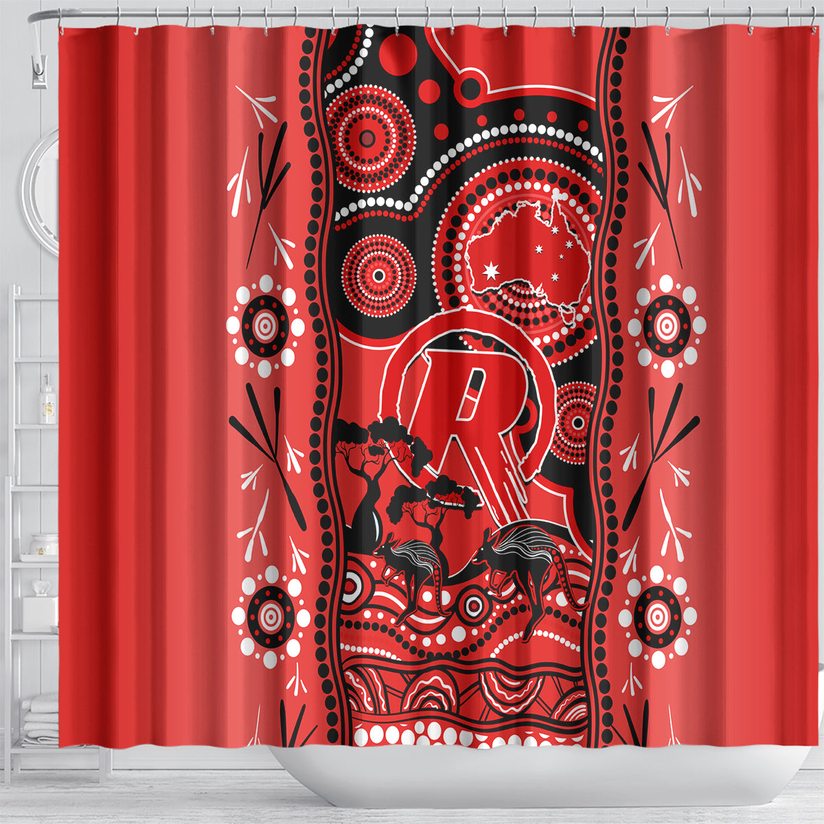 melbourne-renegades-cricket-shower-curtain-happy-australia-day-aboriginal-art