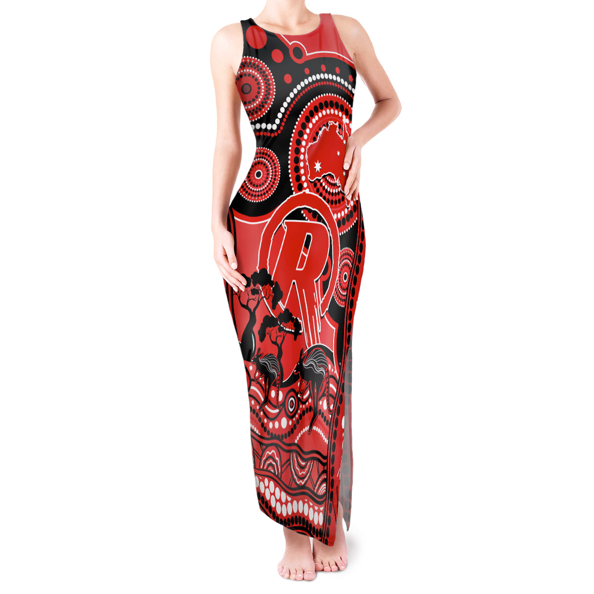 melbourne-renegades-cricket-tank-maxi-dress-happy-australia-day-aboriginal-art