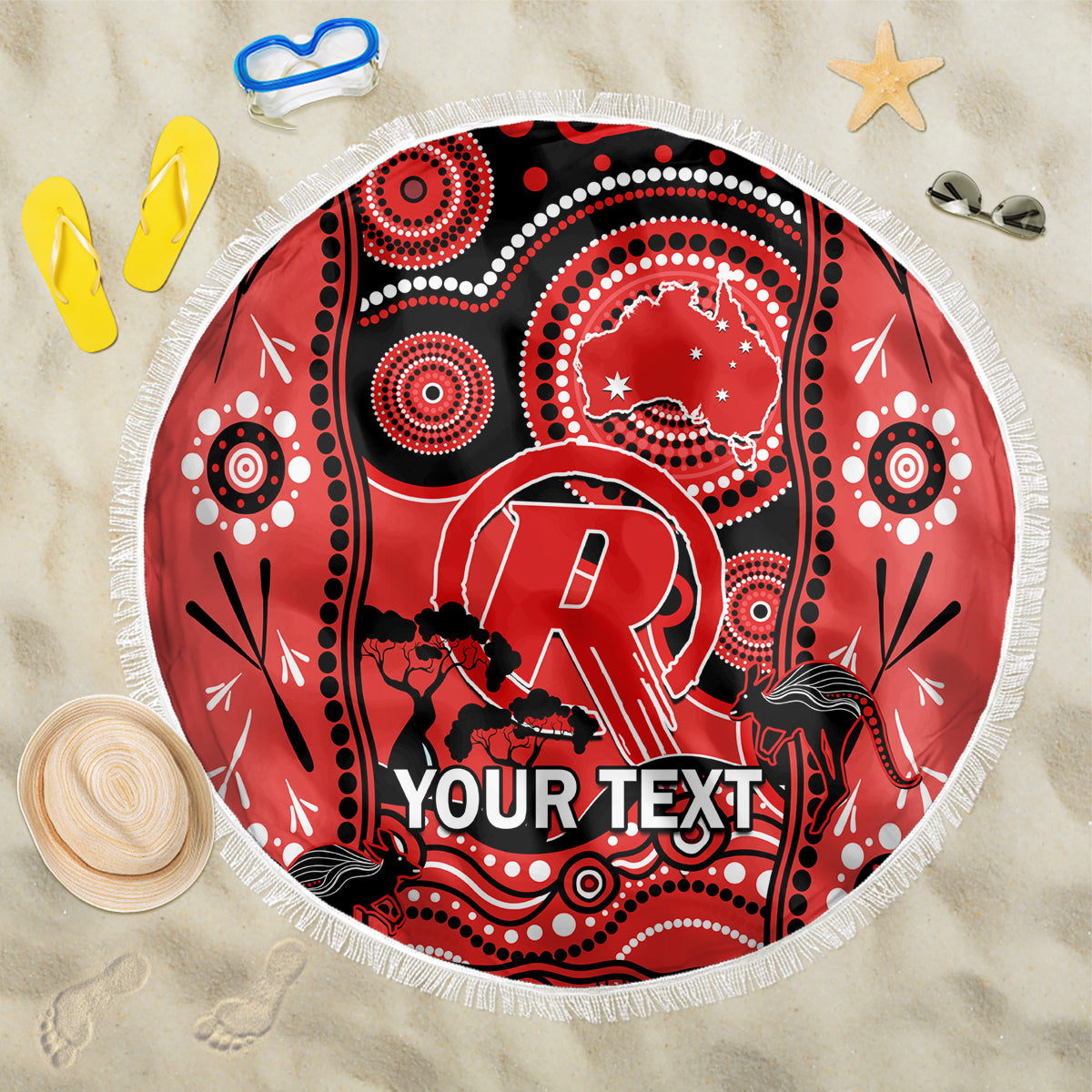 custom-melbourne-renegades-cricket-beach-blanket-happy-australia-day-aboriginal-art