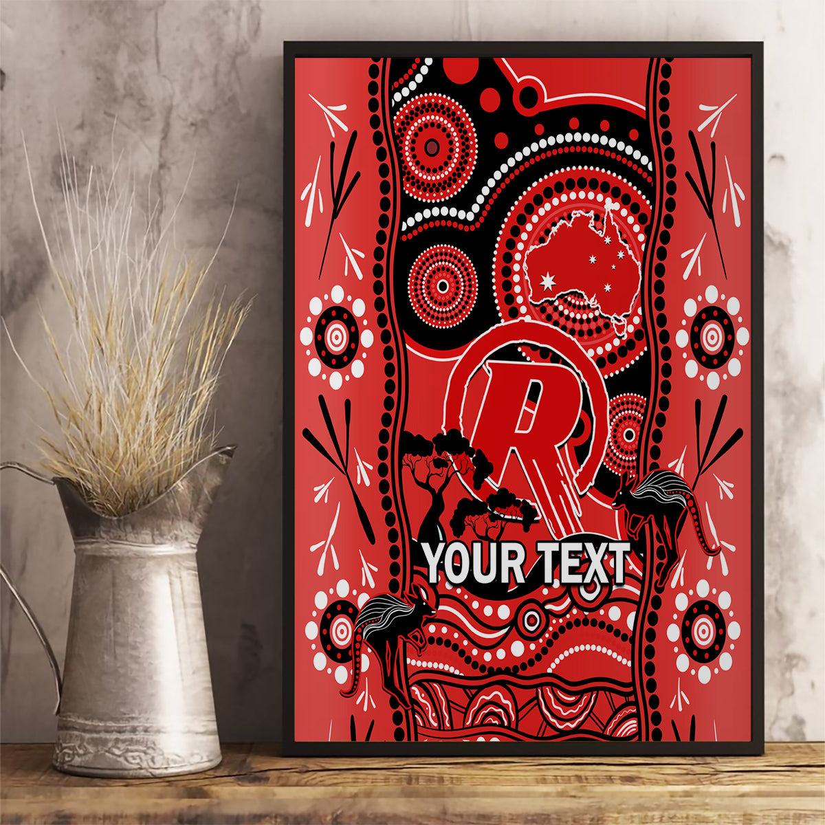 custom-melbourne-renegades-cricket-canvas-wall-art-happy-australia-day-aboriginal-art