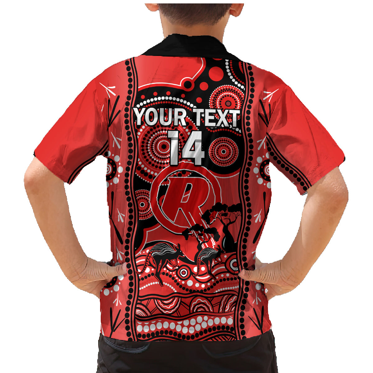 custom-melbourne-renegades-cricket-family-matching-mermaid-dress-and-hawaiian-shirt-happy-australia-day-aboriginal-art