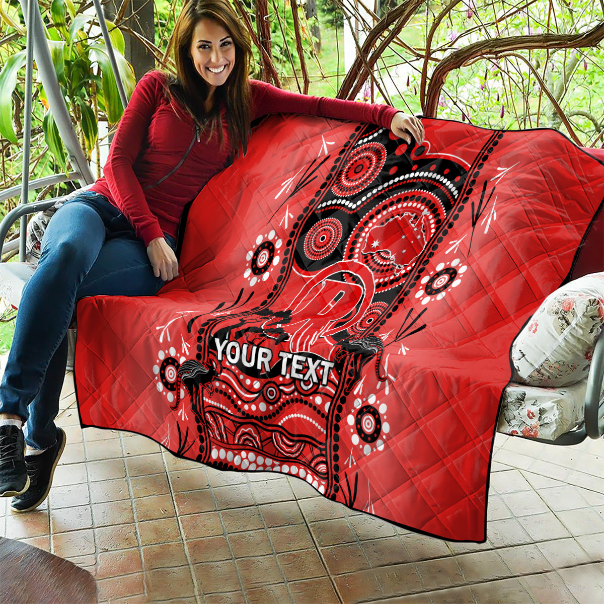 Custom Melbourne Renegades Cricket Quilt Happy Australia Day Aboriginal Art - Vibe Hoodie Shop