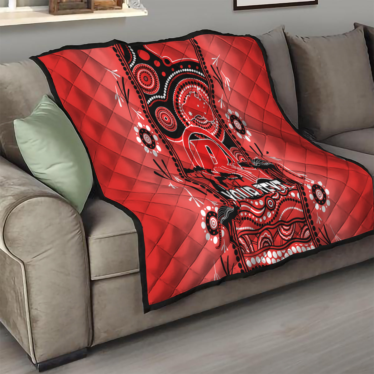 Custom Melbourne Renegades Cricket Quilt Happy Australia Day Aboriginal Art - Vibe Hoodie Shop