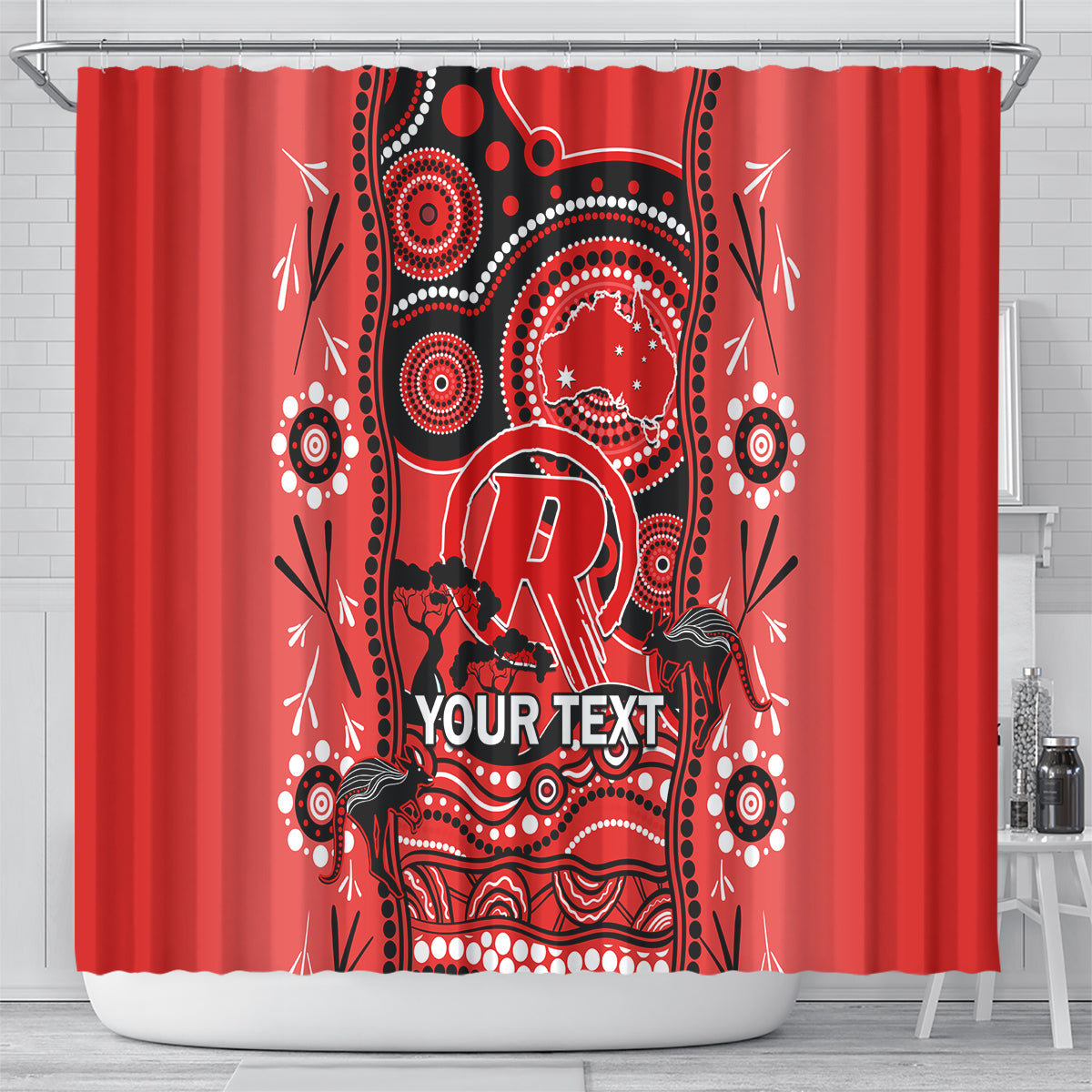 custom-melbourne-renegades-cricket-shower-curtain-happy-australia-day-aboriginal-art