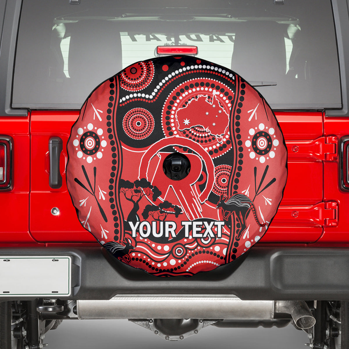 Custom Melbourne Renegades Cricket Spare Tire Cover Happy Australia Day Aboriginal Art - Vibe Hoodie Shop