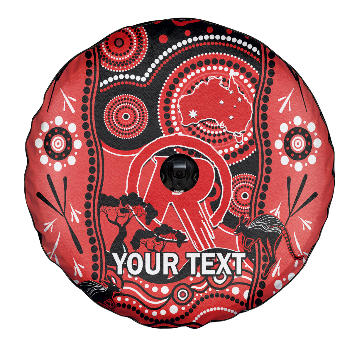 Custom Melbourne Renegades Cricket Spare Tire Cover Happy Australia Day Aboriginal Art - Vibe Hoodie Shop