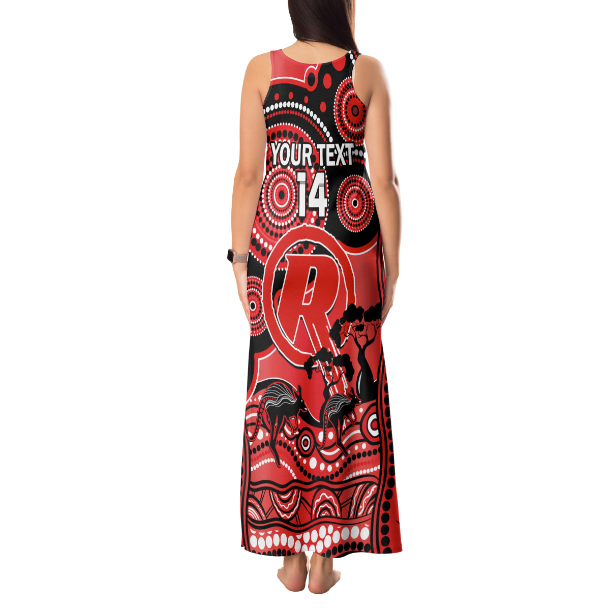 custom-melbourne-renegades-cricket-tank-maxi-dress-happy-australia-day-aboriginal-art