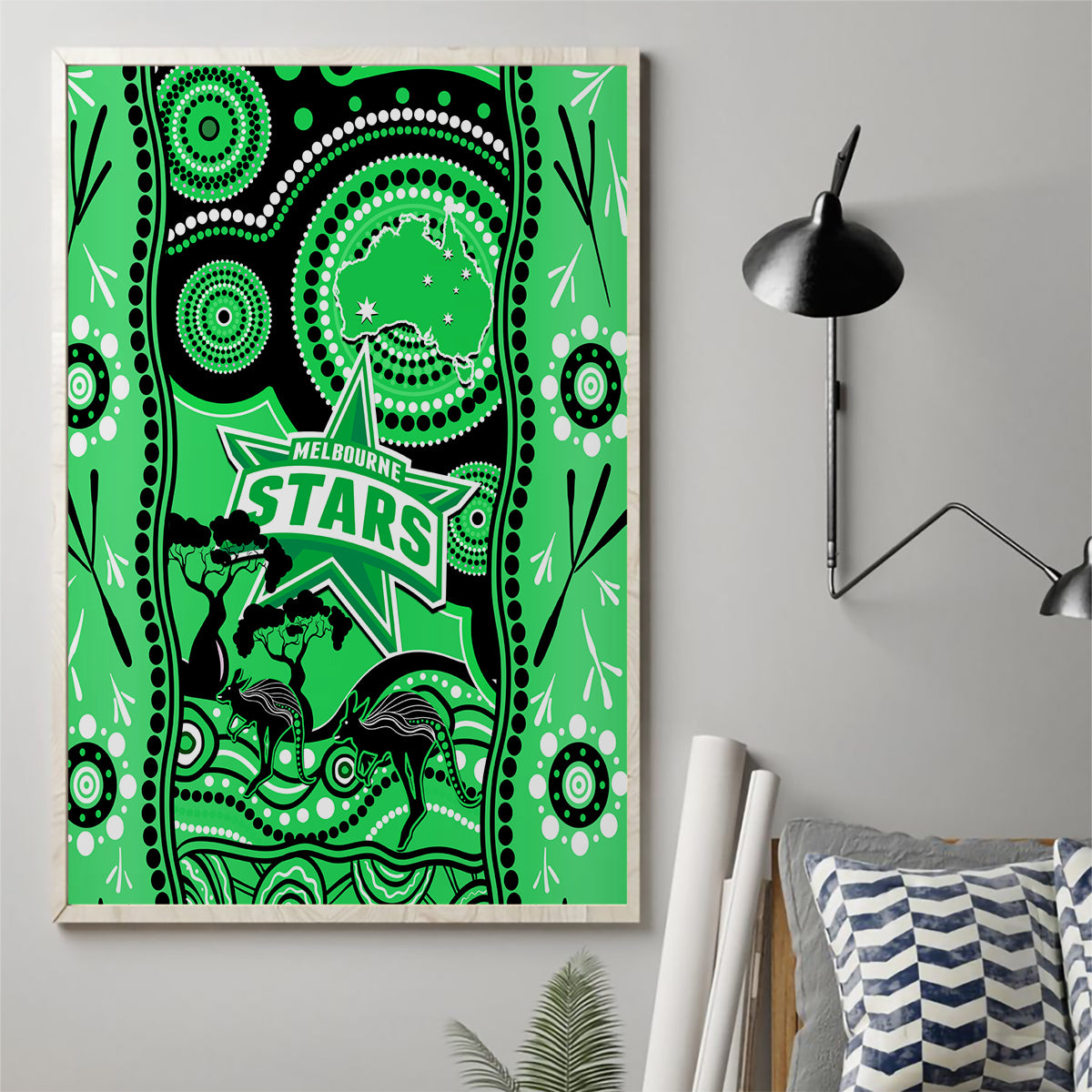 melbourne-stars-cricket-canvas-wall-art-happy-australia-day-aboriginal-art