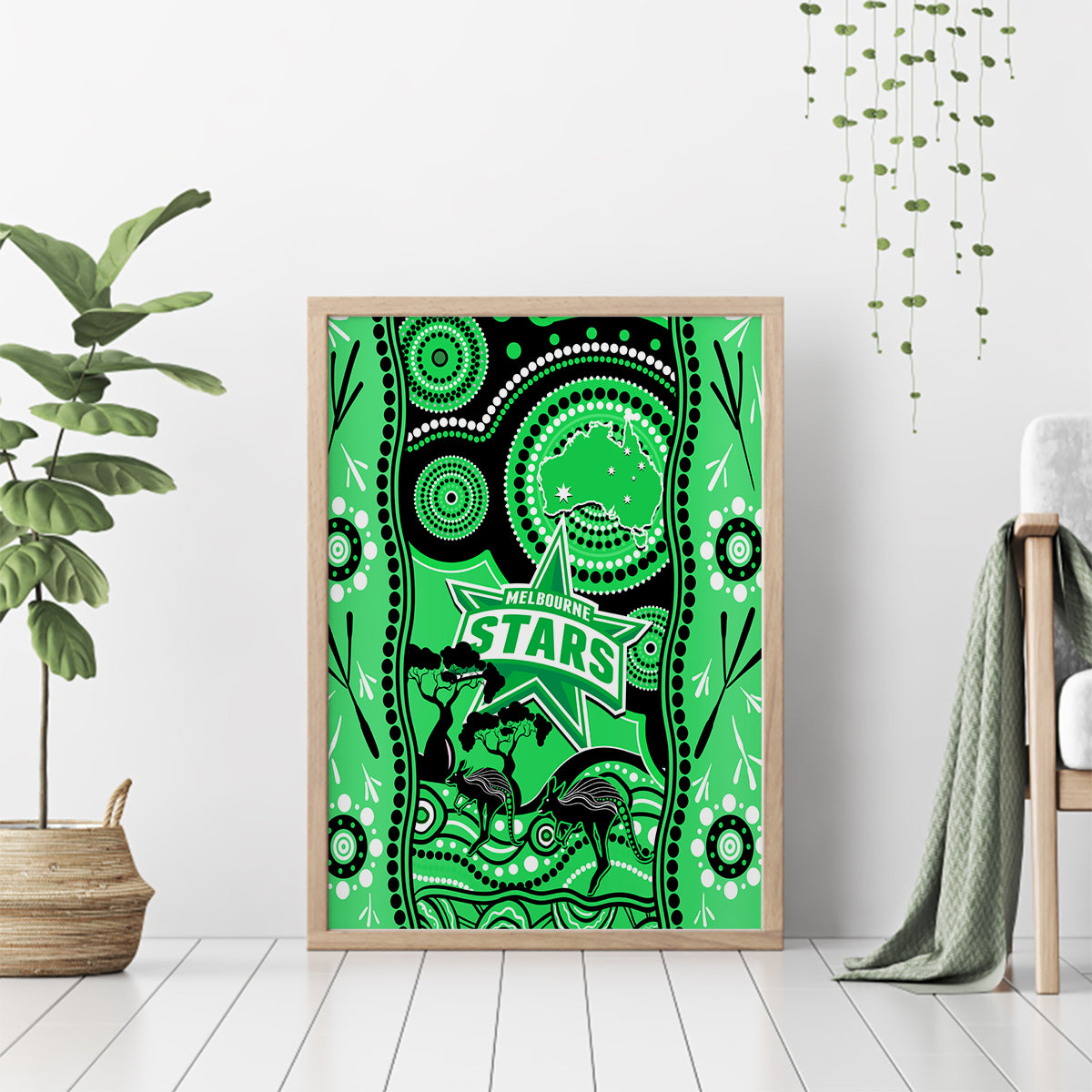 melbourne-stars-cricket-canvas-wall-art-happy-australia-day-aboriginal-art