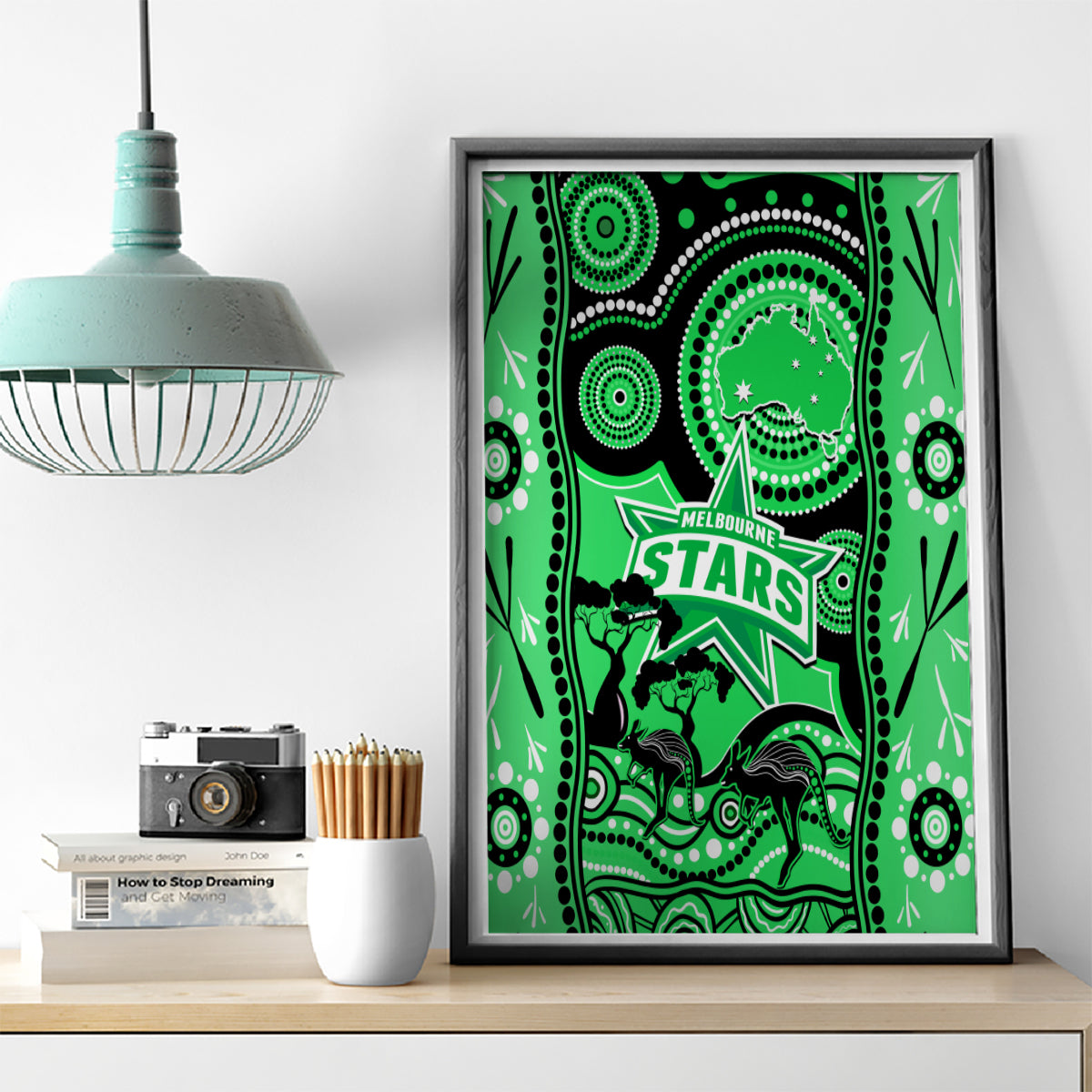 melbourne-stars-cricket-canvas-wall-art-happy-australia-day-aboriginal-art