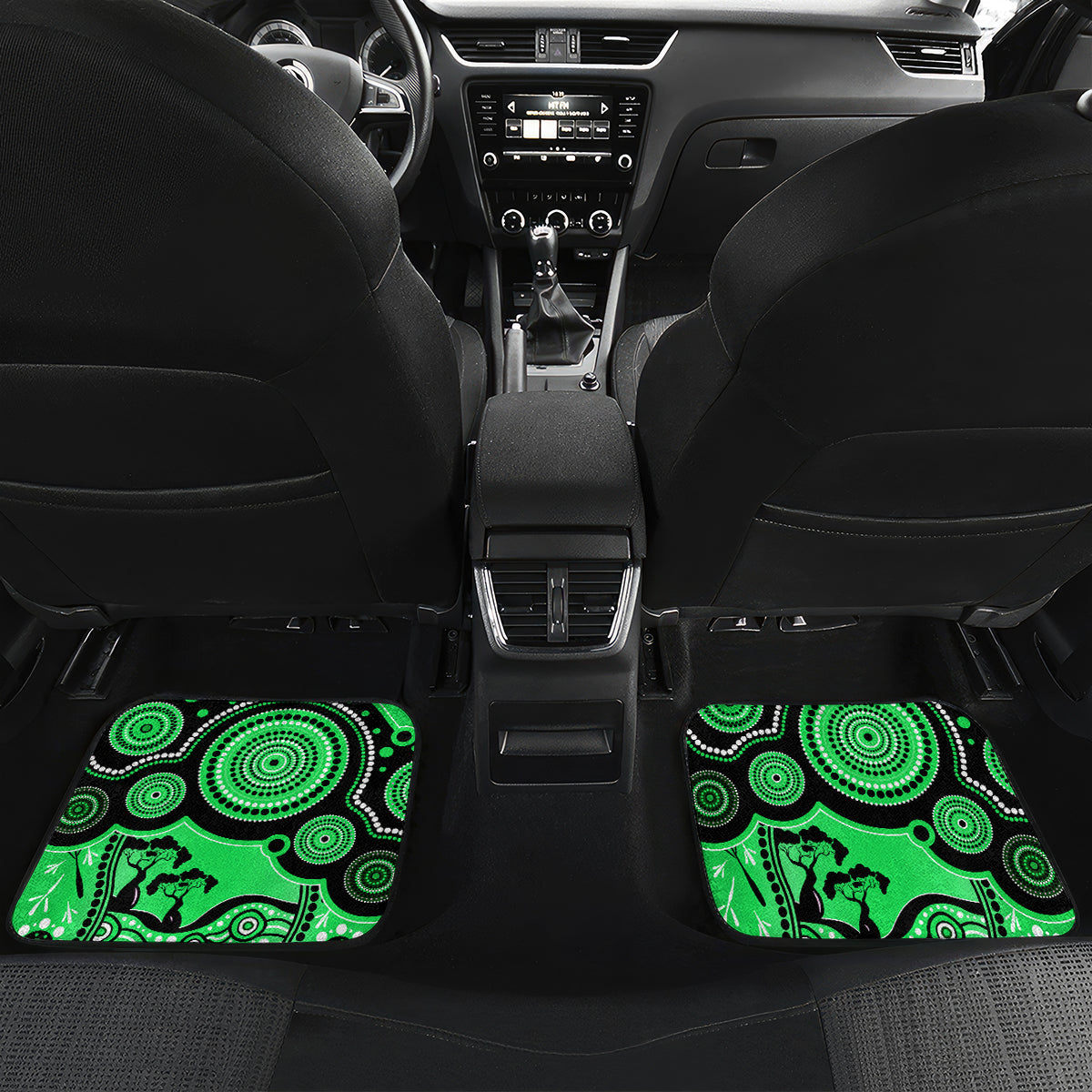 melbourne-stars-cricket-car-mats-happy-australia-day-aboriginal-art