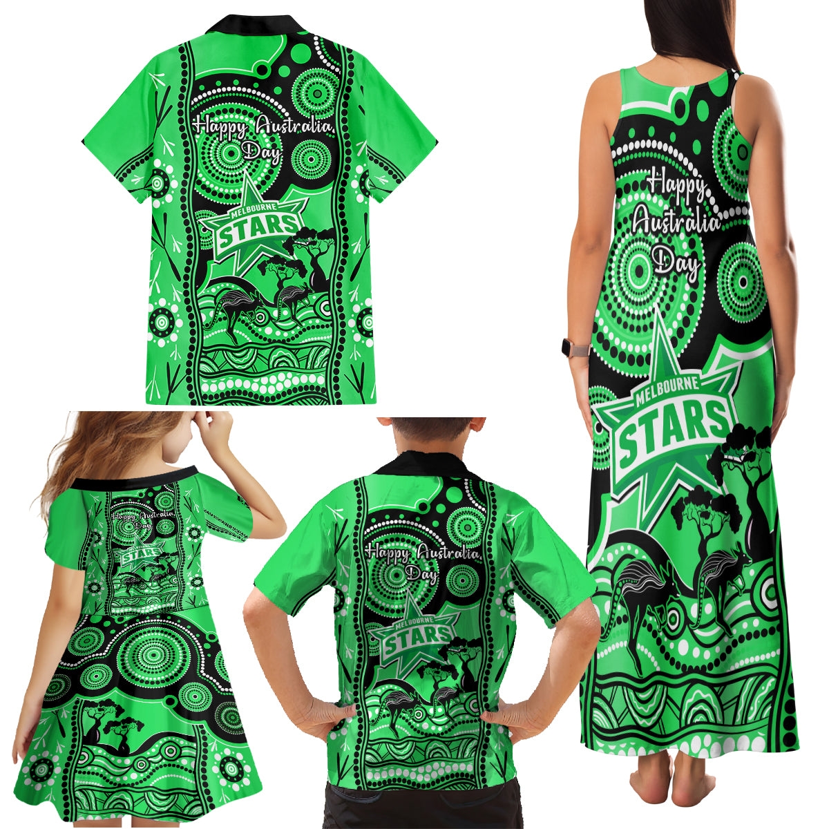 melbourne-stars-cricket-family-matching-tank-maxi-dress-and-hawaiian-shirt-happy-australia-day-aboriginal-art