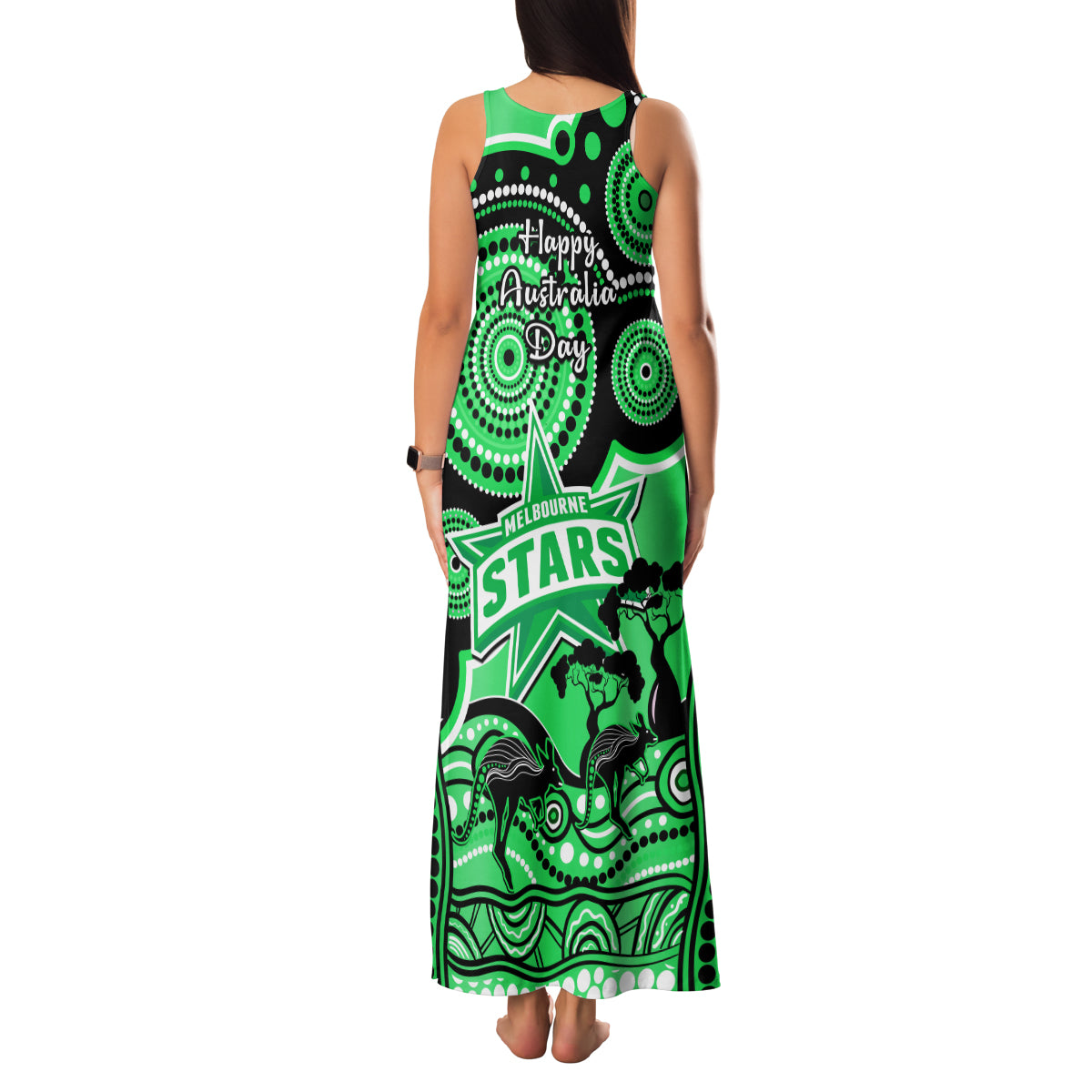 melbourne-stars-cricket-family-matching-tank-maxi-dress-and-hawaiian-shirt-happy-australia-day-aboriginal-art