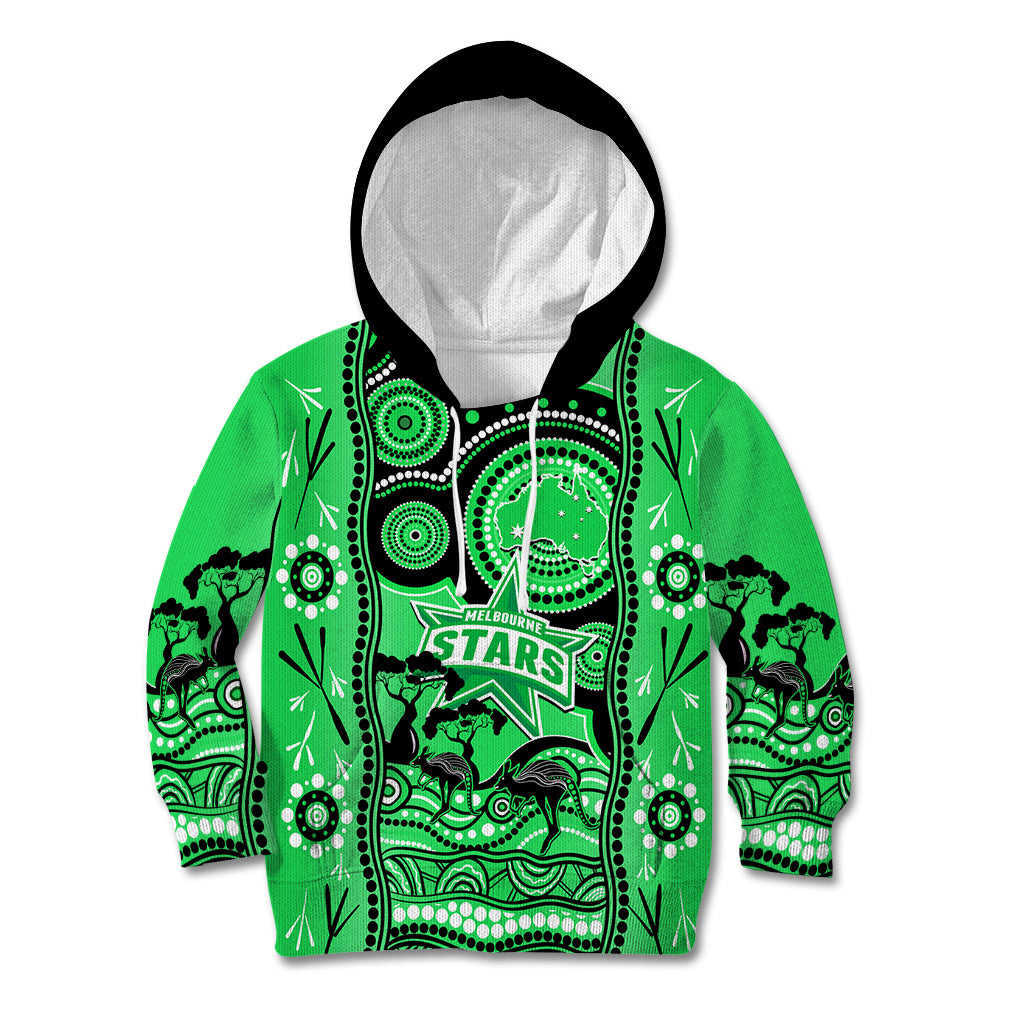 Melbourne Stars Cricket Kid Hoodie Happy Australia Day Aboriginal Art - Vibe Hoodie Shop