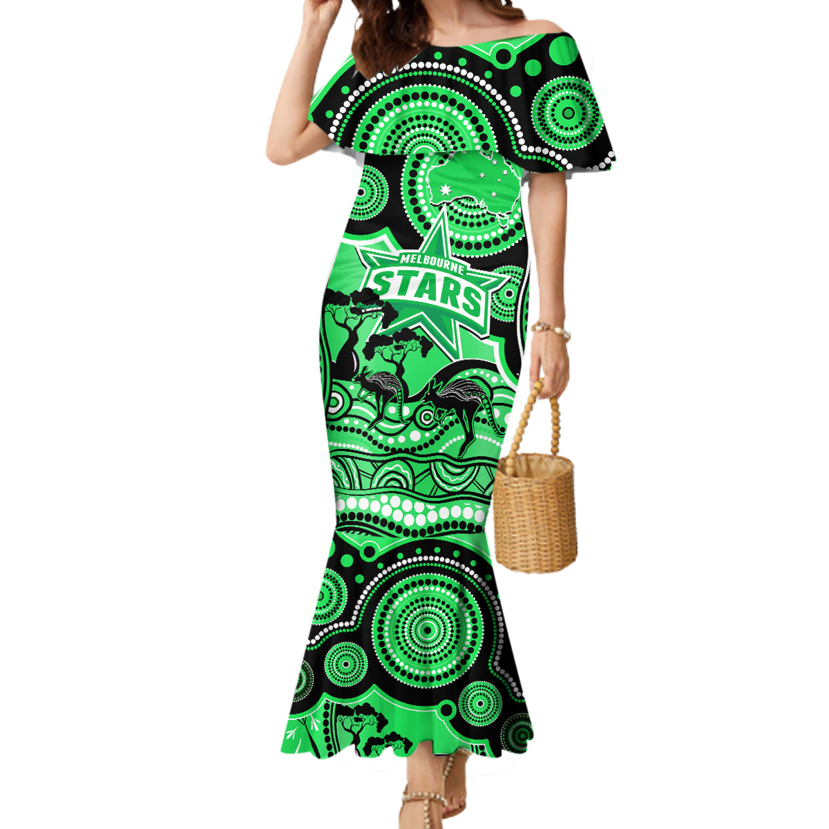 melbourne-stars-cricket-mermaid-dress-happy-australia-day-aboriginal-art