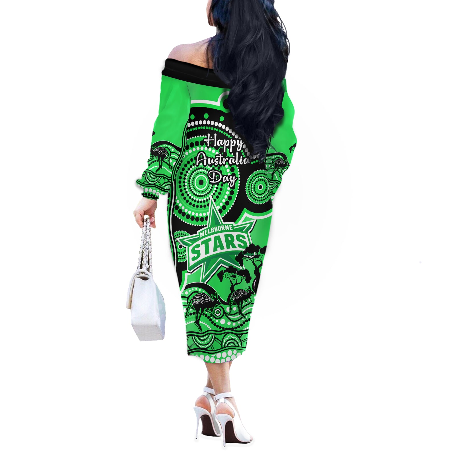 melbourne-stars-cricket-off-the-shoulder-long-sleeve-dress-happy-australia-day-aboriginal-art