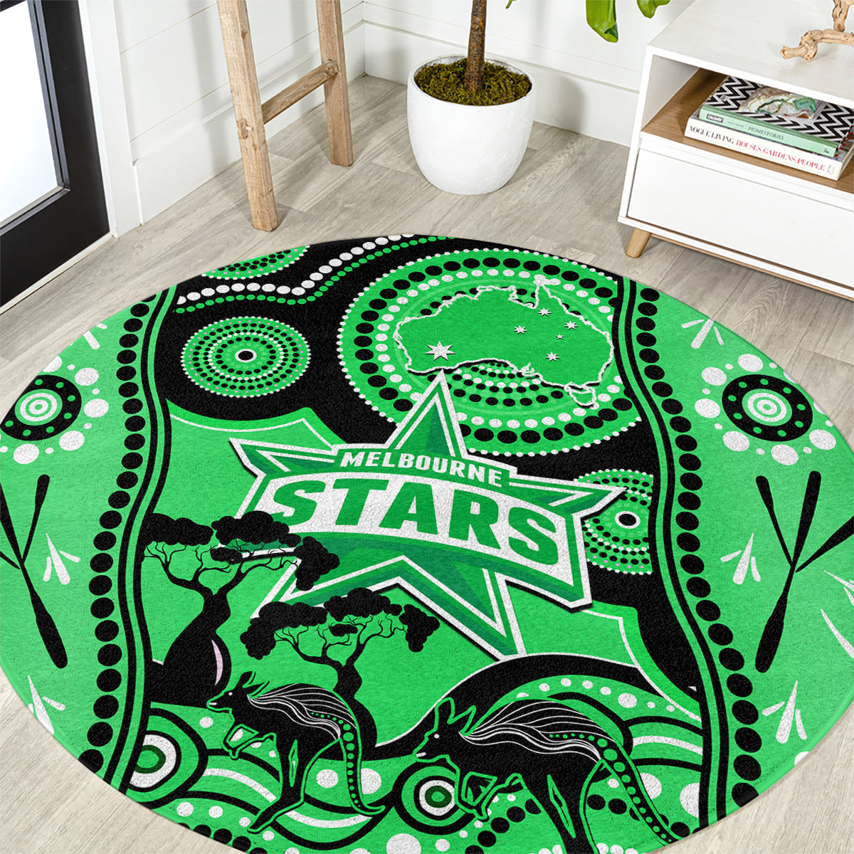 melbourne-stars-cricket-round-carpet-happy-australia-day-aboriginal-art