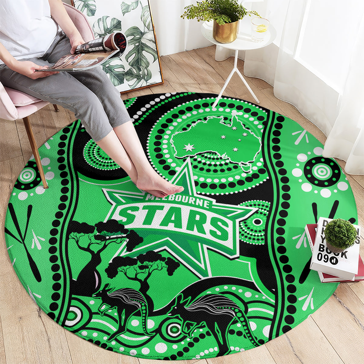 melbourne-stars-cricket-round-carpet-happy-australia-day-aboriginal-art