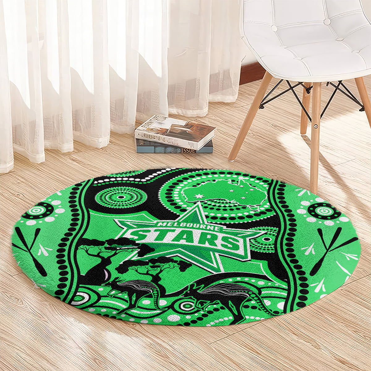 melbourne-stars-cricket-round-carpet-happy-australia-day-aboriginal-art