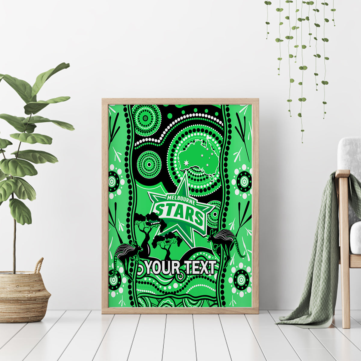 custom-melbourne-stars-cricket-canvas-wall-art-happy-australia-day-aboriginal-art